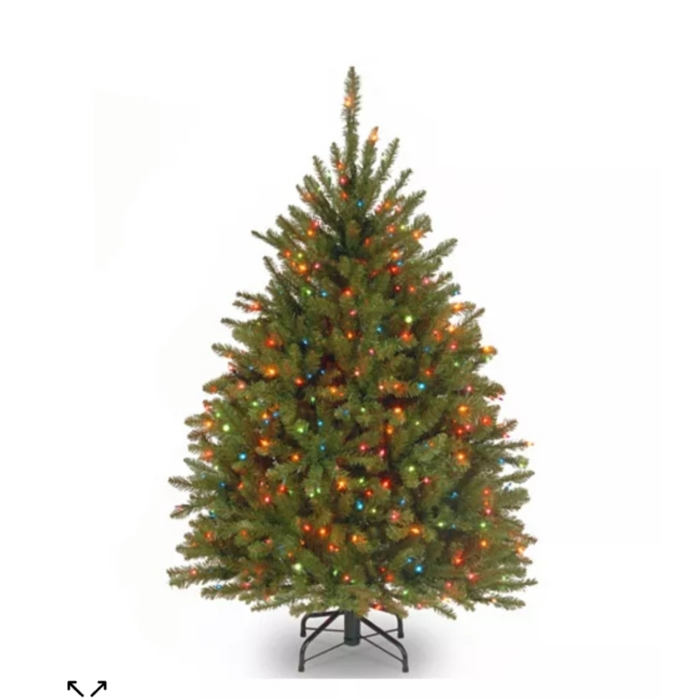 National Tree 4.5' Dunhill Fir Tree with 450 Multicolor Lights